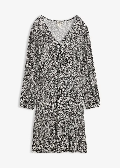 Jerseykl&auml;nning i viskosmix, bonprix