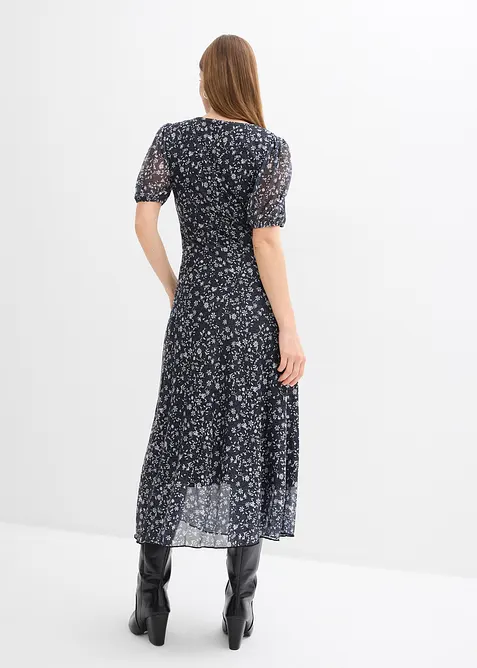 Jerseykl&auml;nning av tunn mesh, bonprix