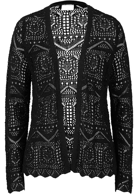 H&aring;lm&ouml;nstrad cardigan, bonprix