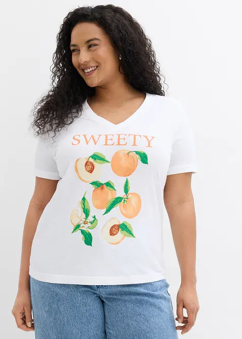 T-shirt av ekologisk bomull, bonprix