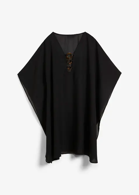 Strandtunika i tunn chiffong, bonprix