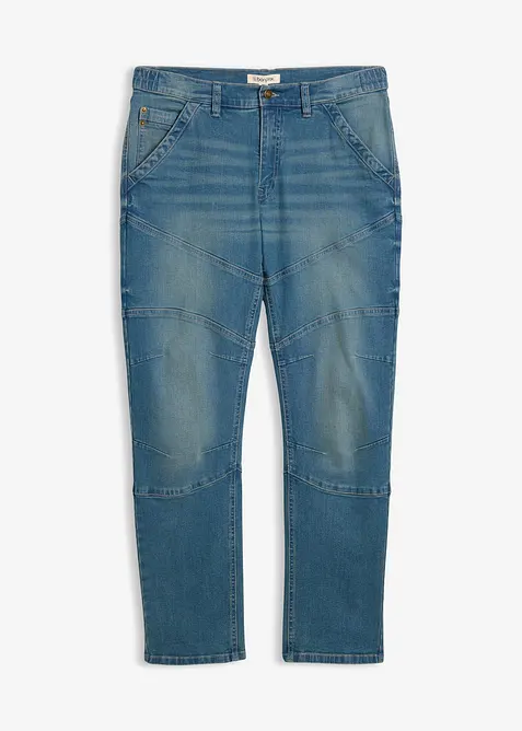 Regular Fit jeans med stretch och bekv&auml;m midja, Straight, bonprix