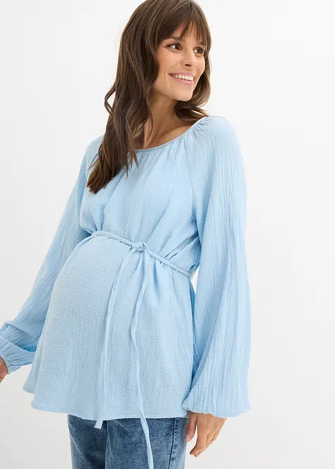 Mammablus av bomullsmuslin, bonprix