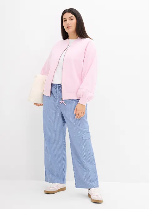 Blusjacka med ballong&auml;rmar, bonprix