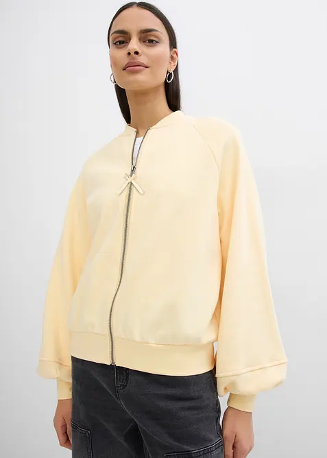 Blusjacka med ballong&auml;rmar, bonprix