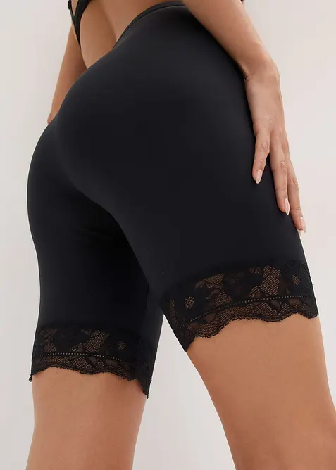 Cykelbyxa med anti skav-funktion och svalkande polyamid (2-pack), bonprix