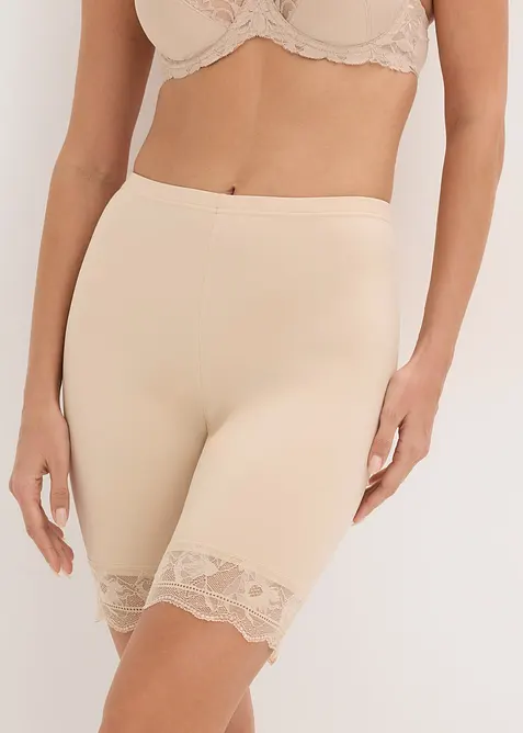 Cykelbyxa med anti skav-funktion och svalkande polyamid (2-pack), bonprix