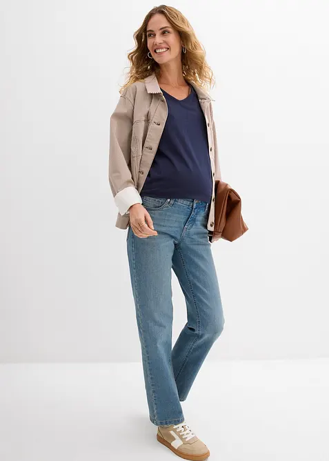 Mammajeans f&ouml;r graviditeten och efter&aring;t, ankell&aring;nga, bonprix