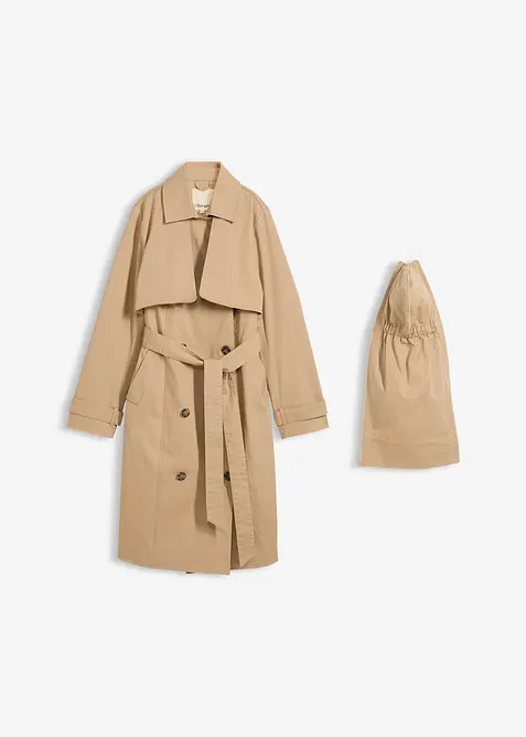 Mammatrenchcoat med babyficka, bonprix