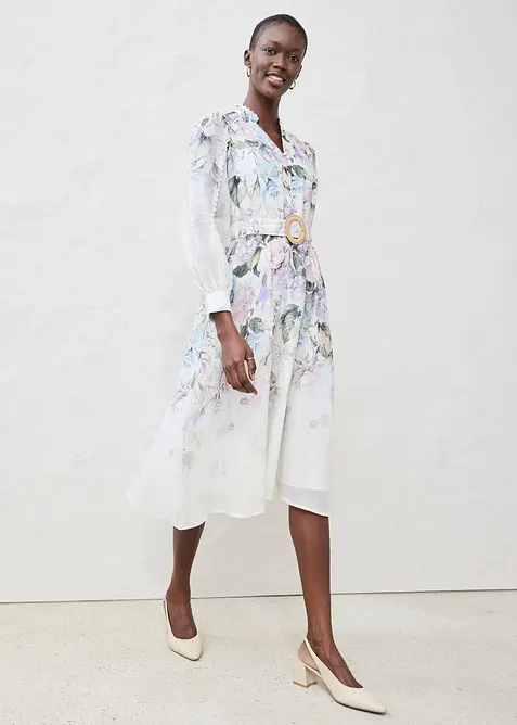 Kl&auml;nning i rami (2-delat set med sk&auml;rp), bonprix