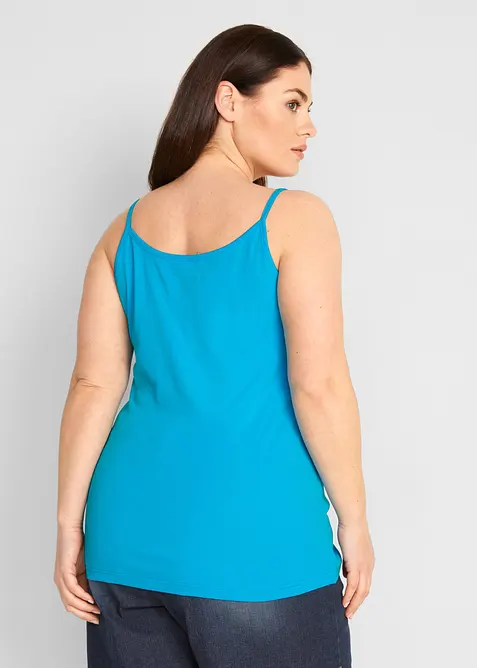 Linne med smala axelband, av bomull (3-pack), bonprix