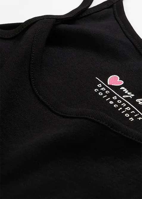 Linne med smala axelband, av bomull (3-pack), bonprix