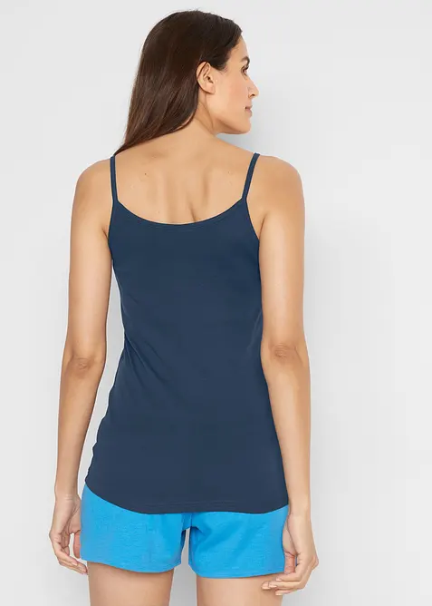 Linne med smala axelband, av bomull (3-pack), bonprix