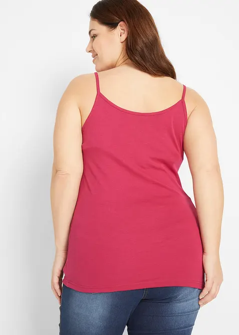 Linne med smala axelband, av bomull (3-pack), bonprix