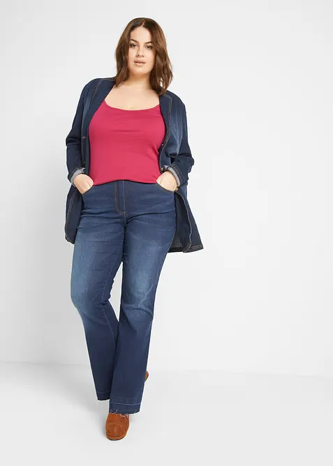 Linne med smala axelband, av bomull (3-pack), bonprix