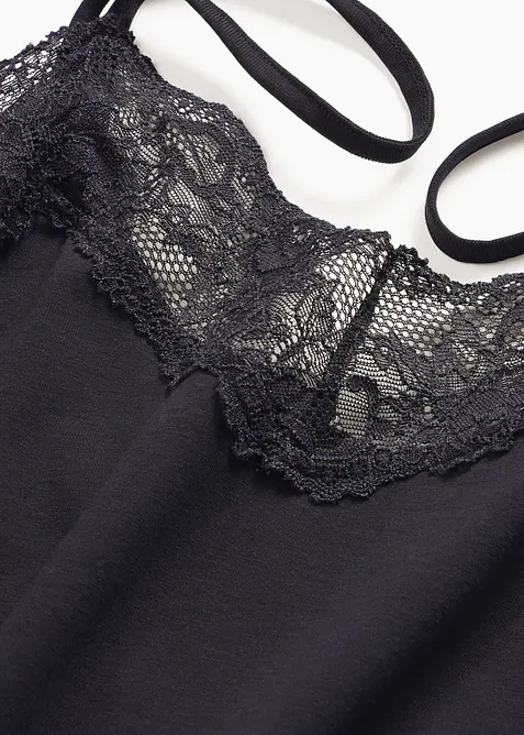 Nattlinne med smala axelband, bonprix