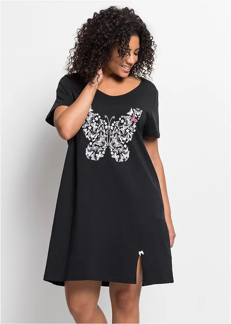 Kort nattlinne med ekologisk bomull, bonprix