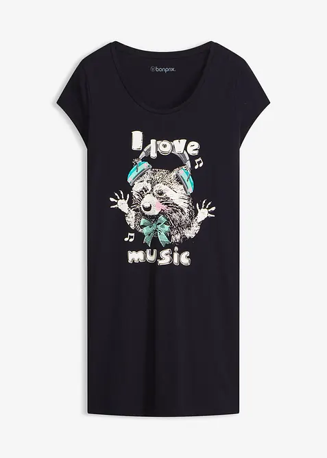 Kort nattlinne av ekologisk bomull, bonprix