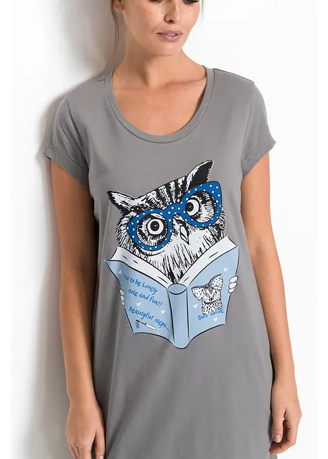 Kort nattlinne av ekologisk bomull, bonprix