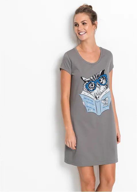 Kort nattlinne av ekologisk bomull, bonprix