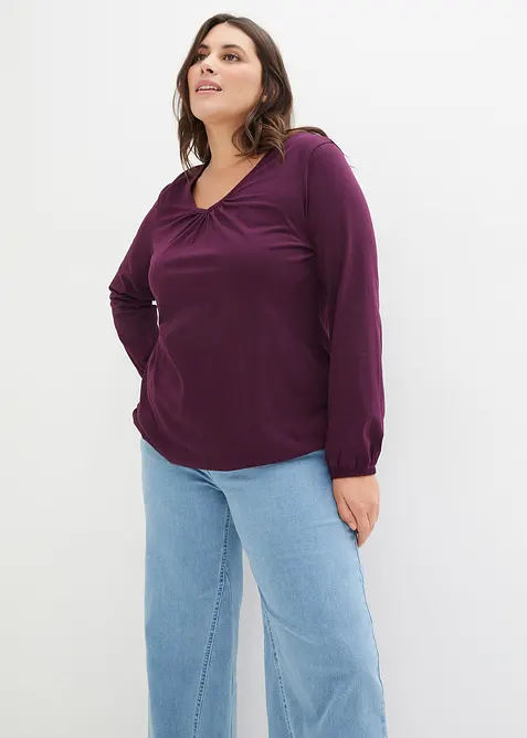 L&aring;ng&auml;rmad bomullstopp med res&aring;r, bonprix