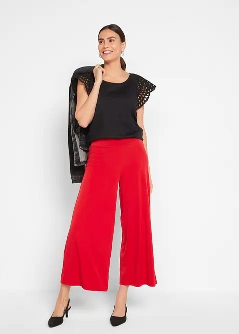 Topp i bomullsmix, bonprix