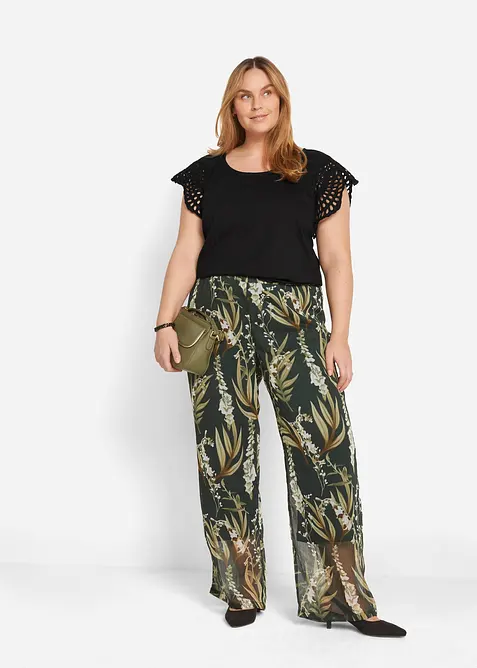 Topp i bomullsmix, bonprix