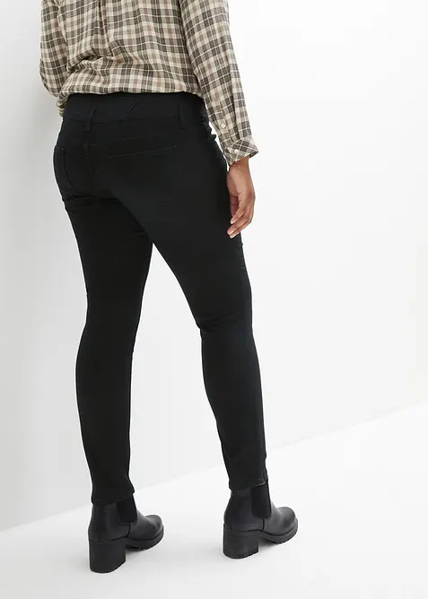 Skinny Jeans High Waist, formande termojeans, bonprix