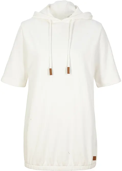 Sweatshirt med huva i bomullsmix, bonprix