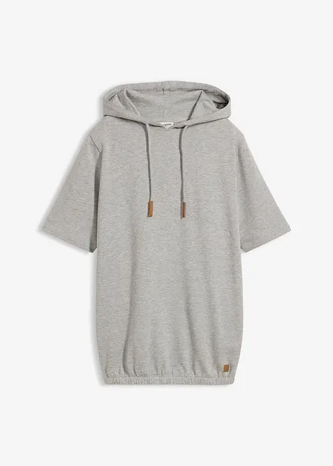 Sweatshirt med huva i bomullsmix, bonprix
