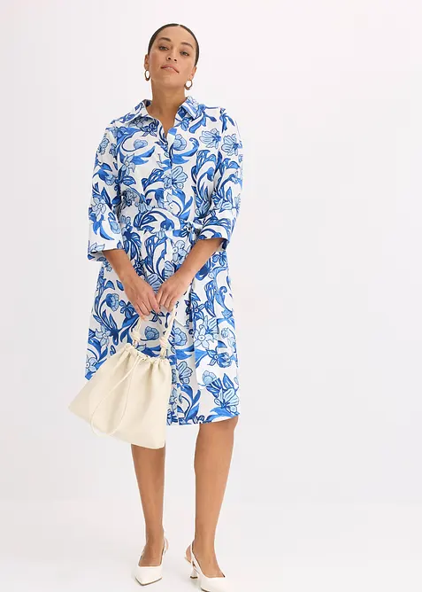 Skjortkl&auml;nning av bomullsmix, bonprix