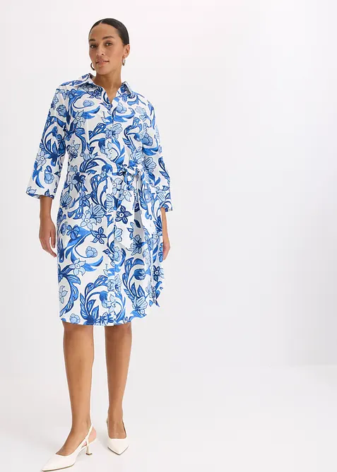 Skjortkl&auml;nning av bomullsmix, bonprix