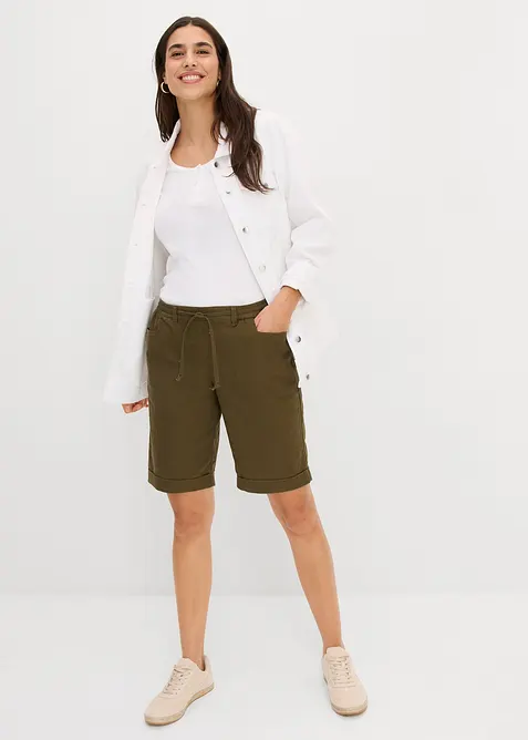 Shorts med linne, bonprix