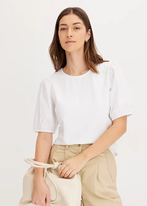 Topp med ballong&auml;rmar, bonprix