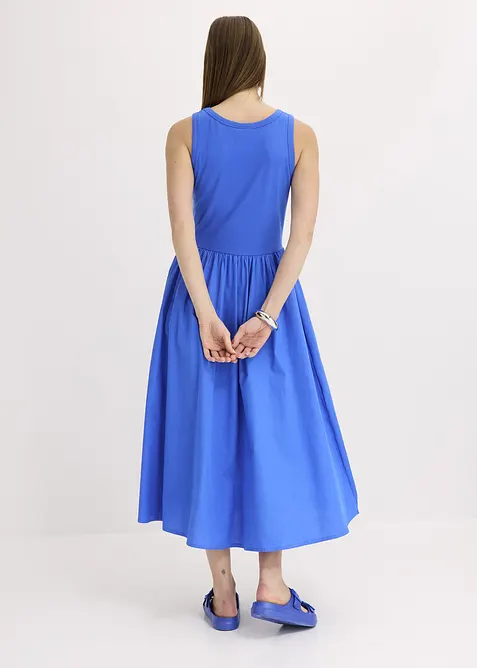 Jerseykl&auml;nning i materialmix, bonprix