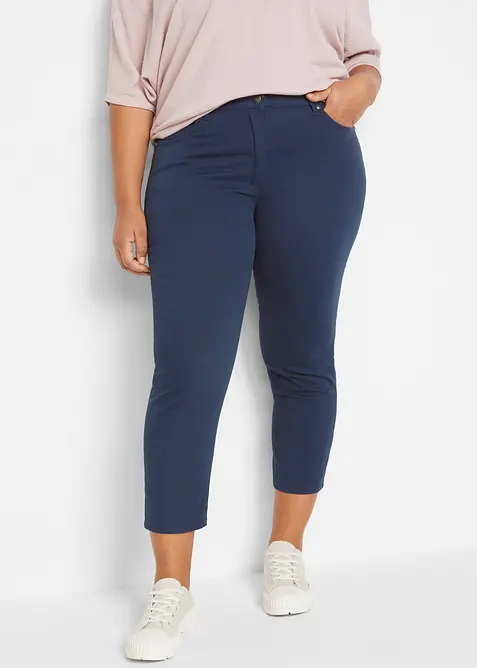 7/8-byxa med stretch och h&ouml;g midja, bonprix
