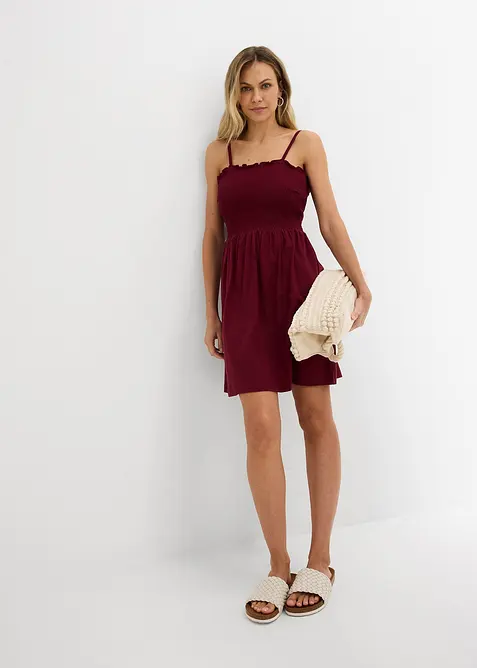 Jerseykl&auml;nning av ren bomull, bonprix