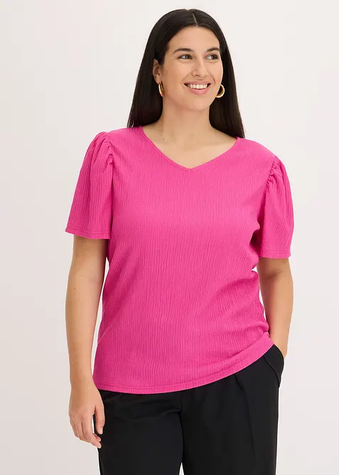 Topp i kr&auml;pp med struktur, bonprix