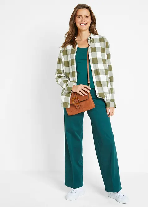 Figurn&auml;ra topp med l&aring;nga &auml;rmar, bonprix