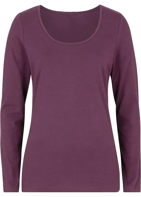 Figurn&auml;ra topp med l&aring;nga &auml;rmar, bonprix