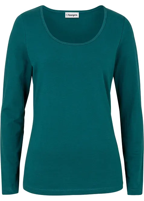 Figurn&auml;ra topp med l&aring;nga &auml;rmar, bonprix