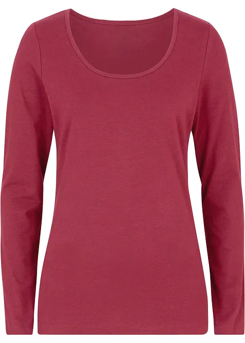 Figurn&auml;ra topp med l&aring;nga &auml;rmar, bonprix