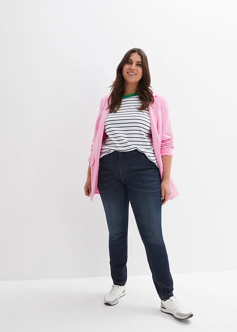 Skinny Jeans Mid Waist, med bekv&auml;m midja, bonprix