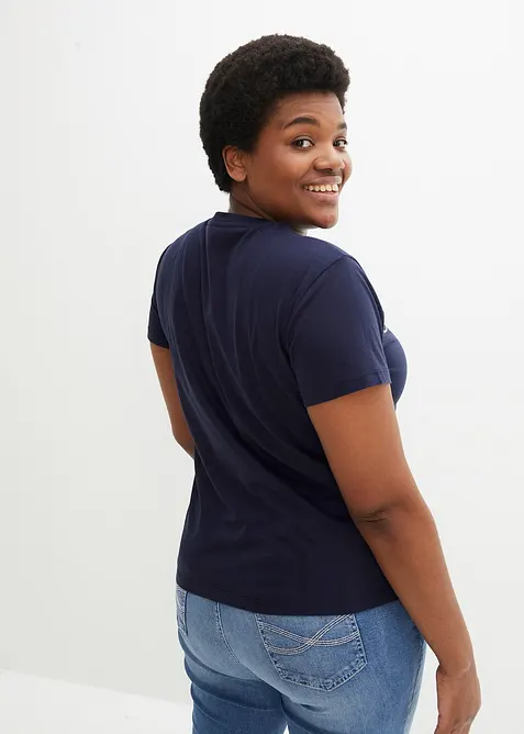 T-shirt med broderi, bonprix