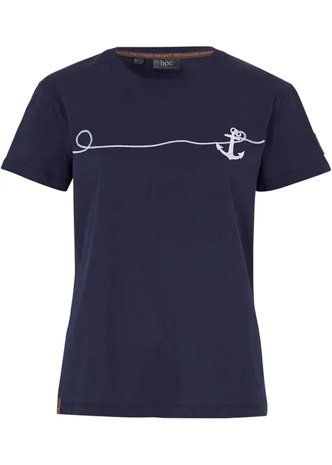 T-shirt med broderi, bonprix