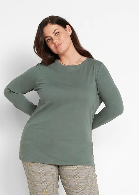 L&aring;ng topp med rund halsringning (5-pack), bonprix