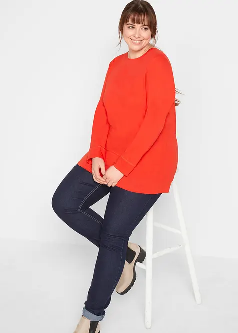 L&aring;ng topp med rund halsringning (5-pack), bonprix