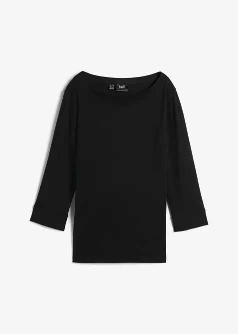 L&aring;ng&auml;rmad topp i ren ekologisk bomull, bonprix