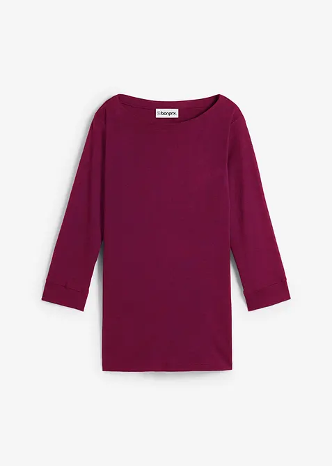 L&aring;ng&auml;rmad topp i ren ekologisk bomull, bonprix