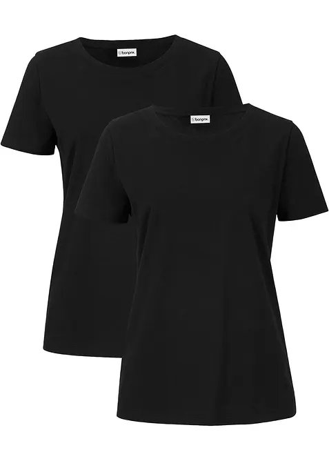 T-shirt i bomull (2-pack), bonprix